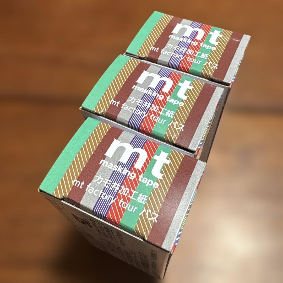限定品　トミカ mt factory tour15 バス カモ井加工紙 mtバス