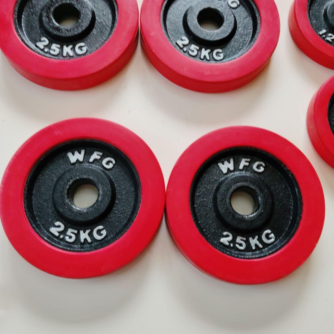 WFG ダンベルプレート 2.5kg×4枚 1.25kg×2枚 10キロ✕2