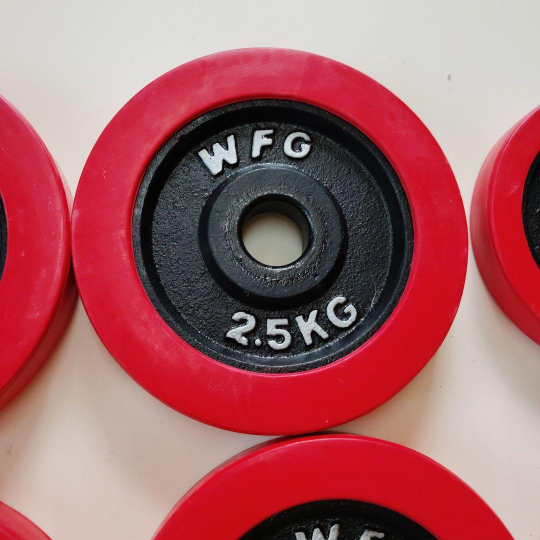 WFG ダンベルプレート 2.5kg×4枚 1.25kg×2枚 10キロ✕2