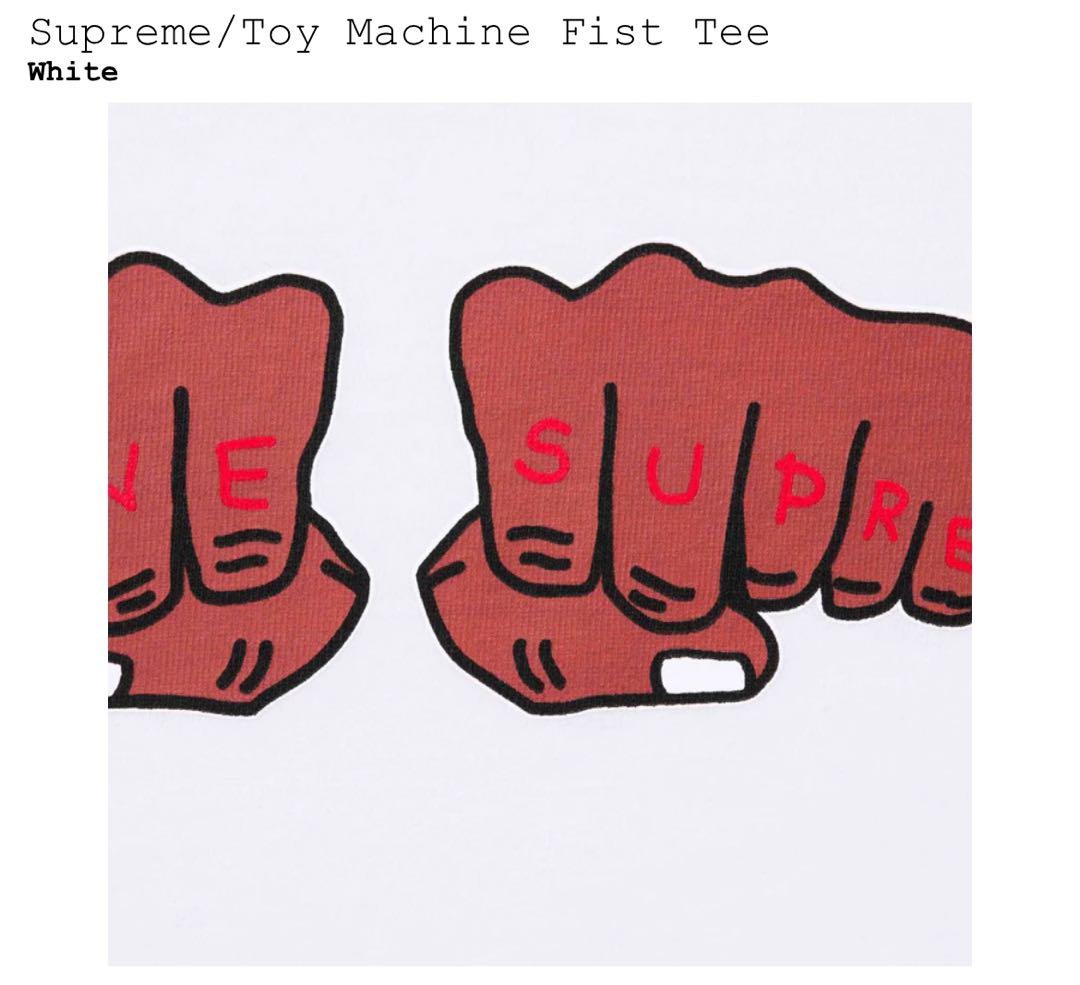 supreme Toy Machine Fist Tee White Ｍ
