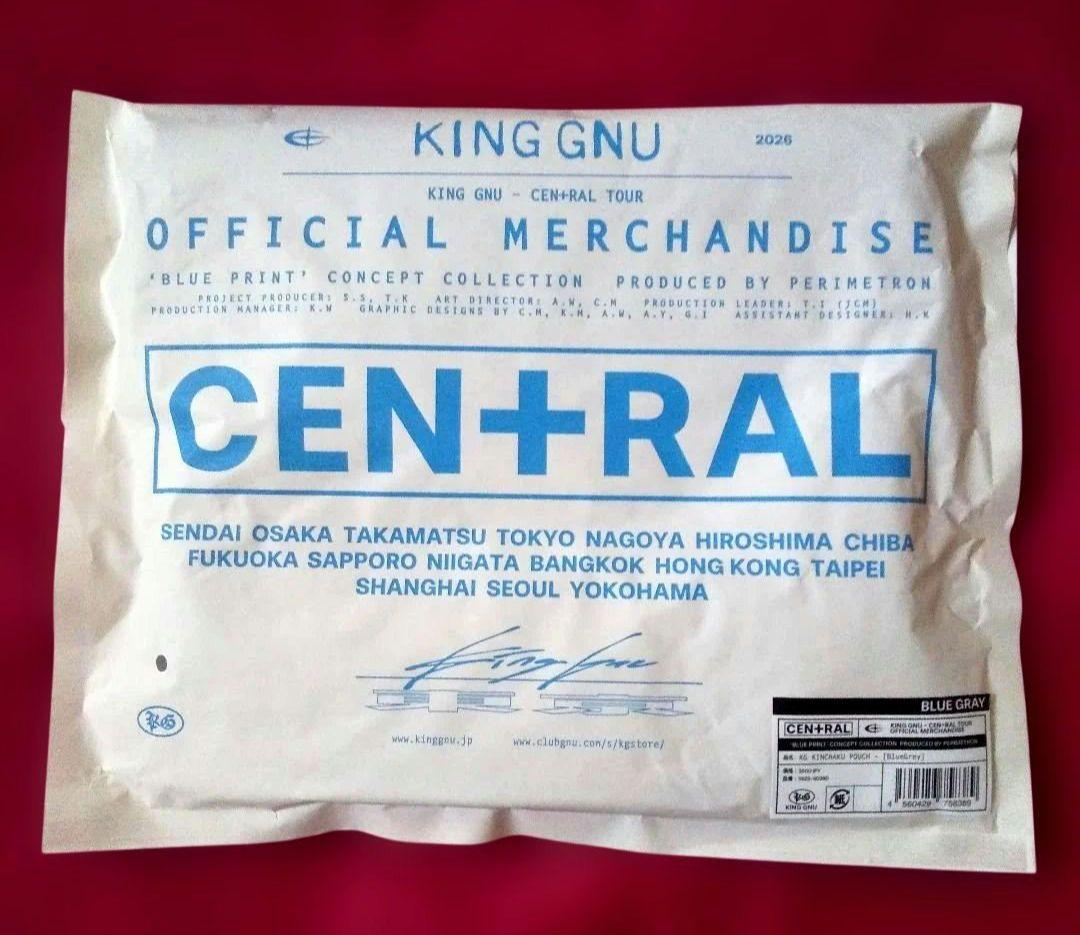 ミュージシャン King Gnu CEN+RAL KG KINCHAKU POUCH BG