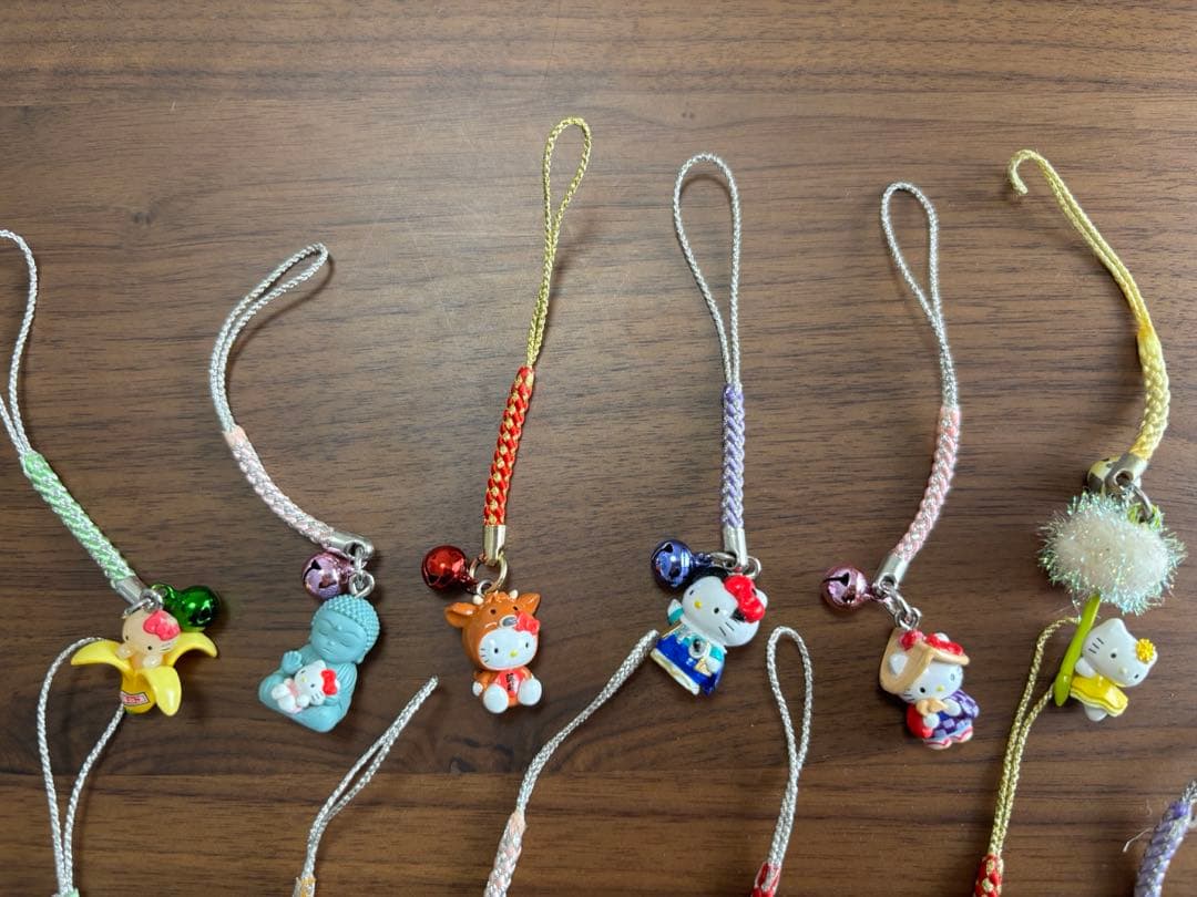 ご当地キティ 根付け ストラップ 18個 まとめ売り 平成レトロ サンリオ