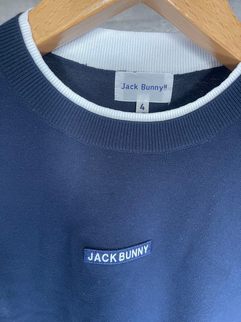 【未使用】JACK BUNNY ネイビー クールネックニット　サイズ4