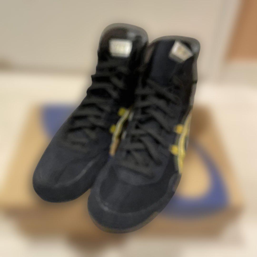 ASICS ボクシングシューズ ブラック/ゴールド