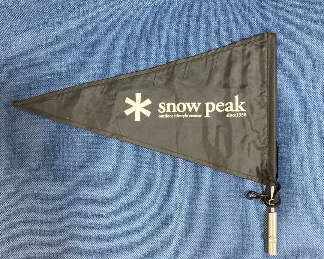 スノーピーク限定品　タープフラッグ雪峰祭ブラック&カーキのセット
