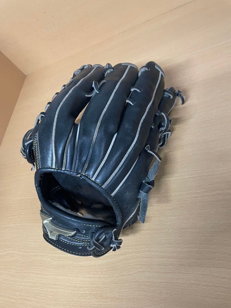 硬式野球用 左投げグローブ 黒 外野手用 グローバルエリート 値下げ交渉可