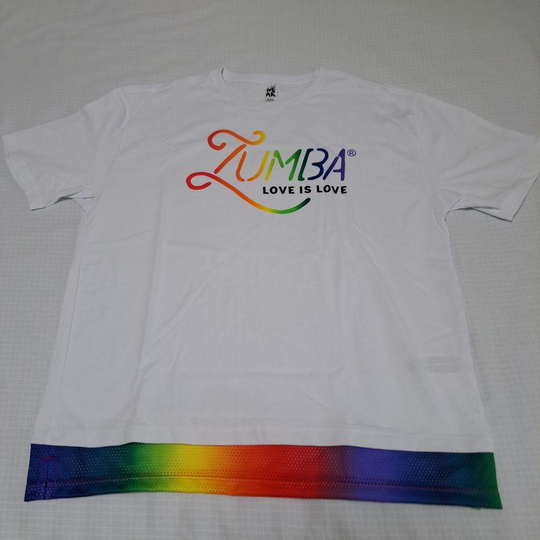 Zumba正規品　新品 ダブルレイヤー クルーネックTシャツS