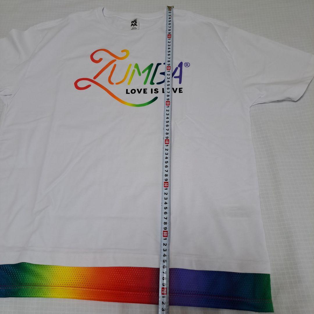 Zumba正規品　新品 ダブルレイヤー クルーネックTシャツS