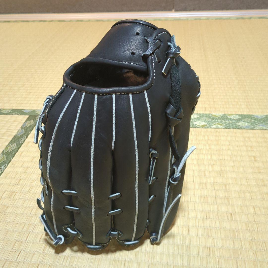 ZETT 軟式グローブ 黒 レザー　payfly