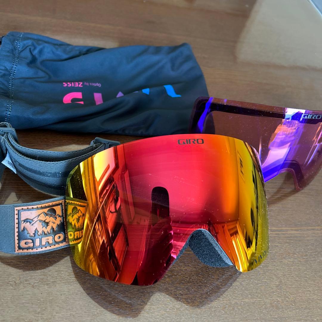 GIRO ゴーグル ZEISS製ミラーレンズ 交換レンズ付き