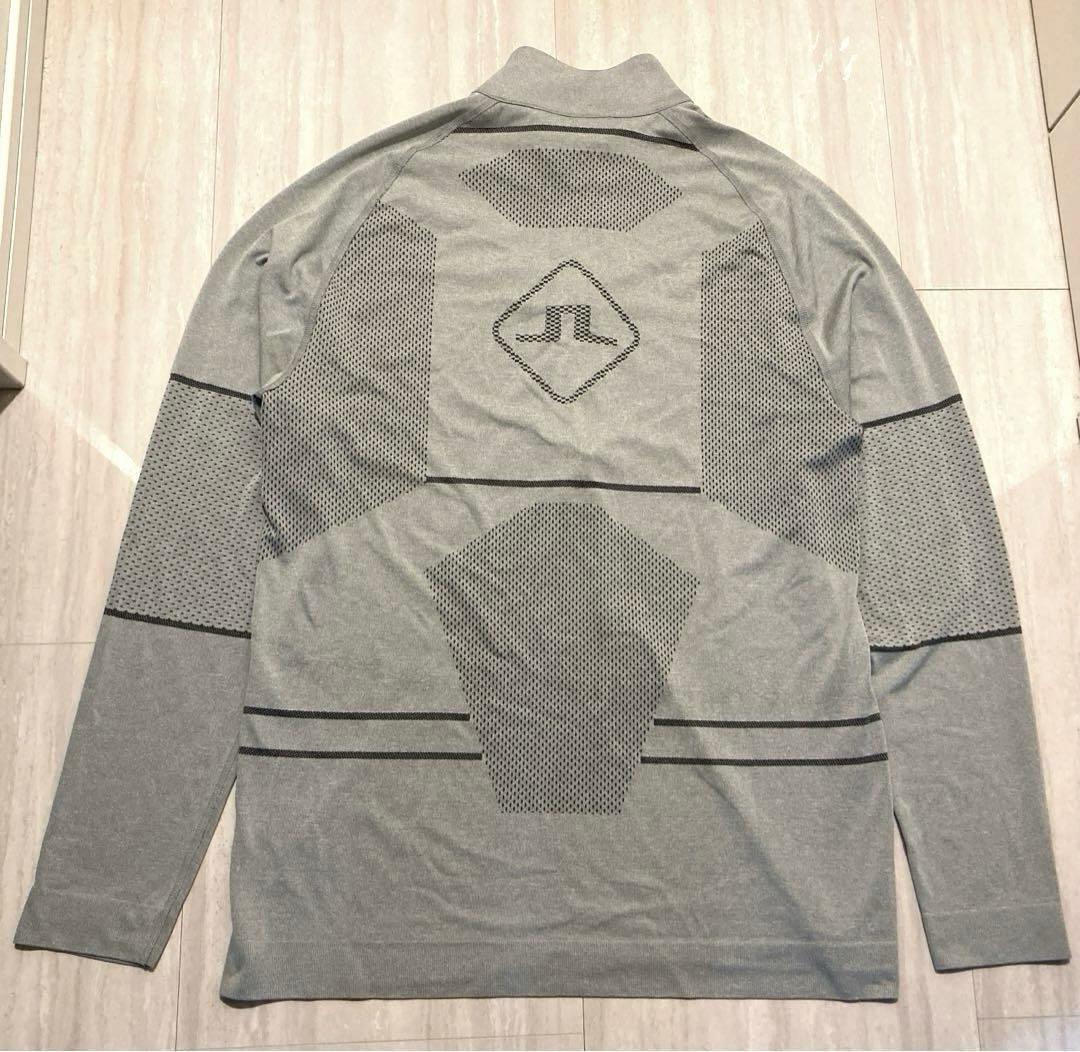 【新品.未使用】J.LINDEBERG ゴルフウェア ハーフジップ グレーL