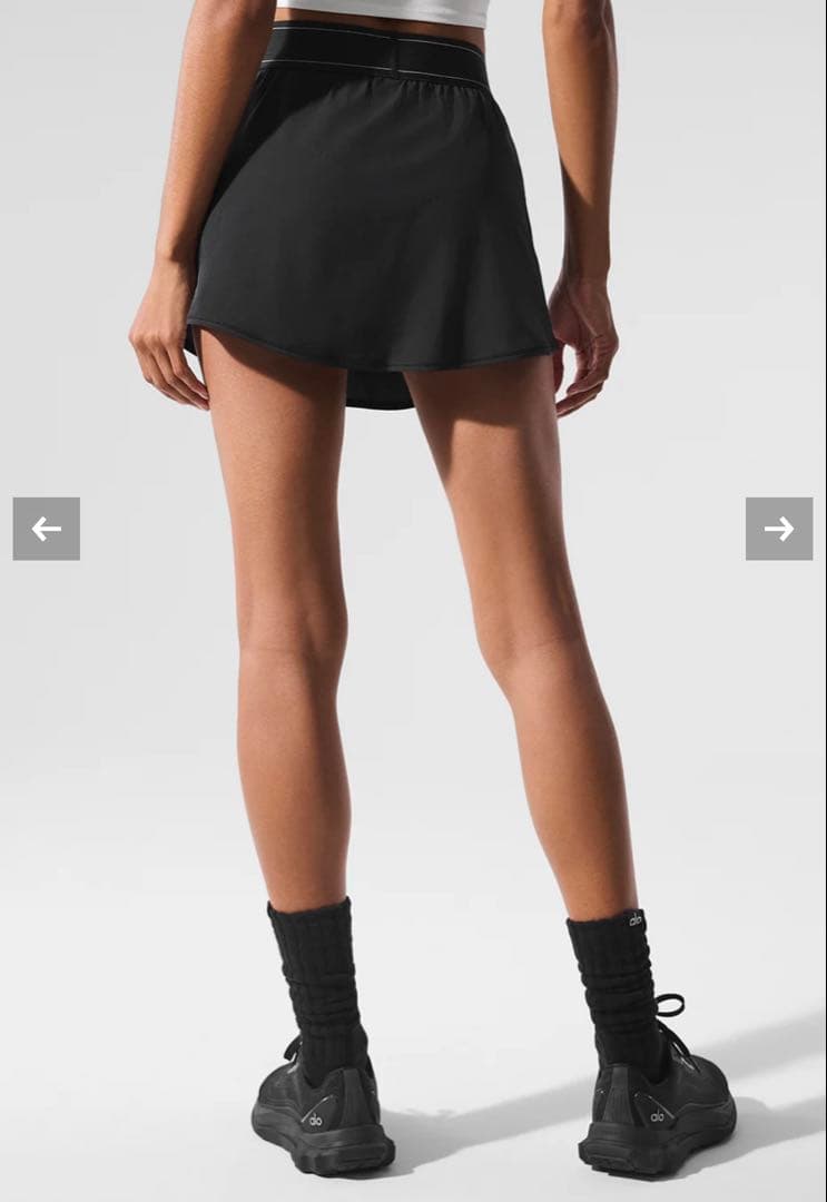 ALO yoga Match Point Tennis Skirt 黒 Sサイズ