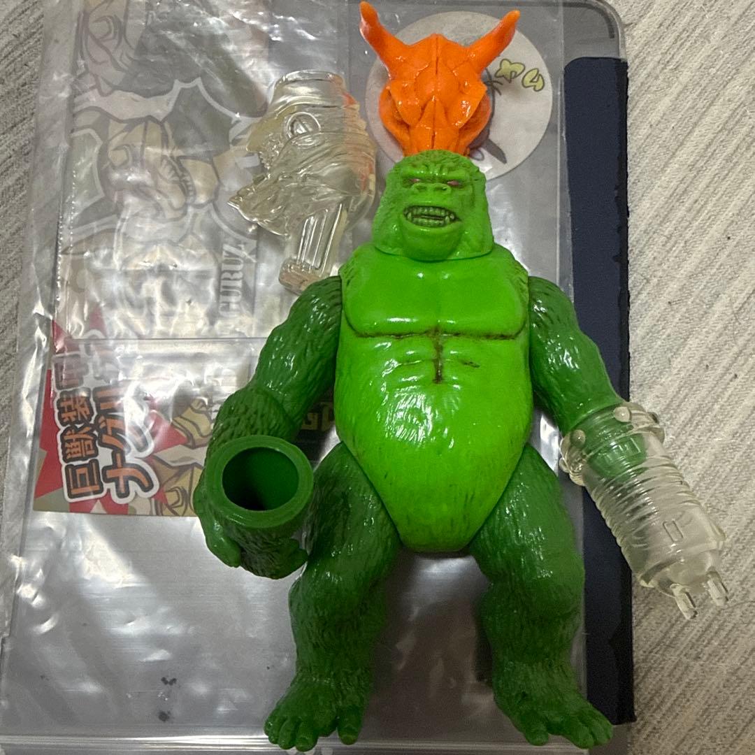 ナグルズ　グリーン　ザング　怪獣　ソフビ　ゴリラ