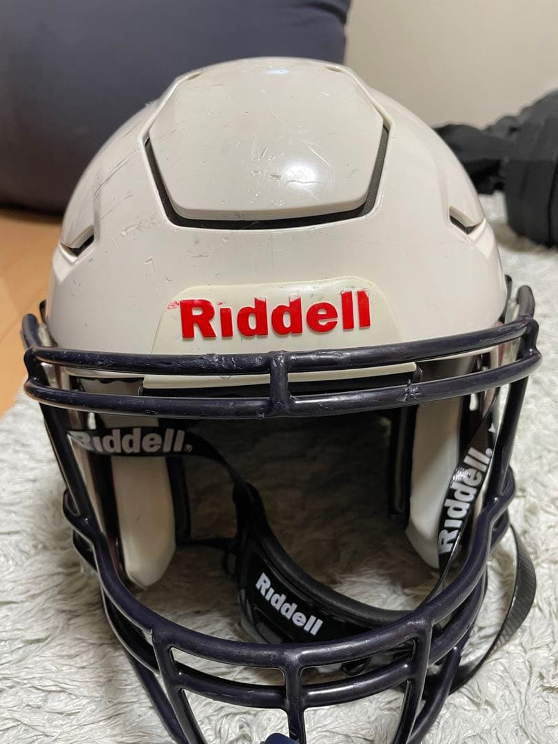 Riddell ホワイト アメリカンフットボールヘルメット