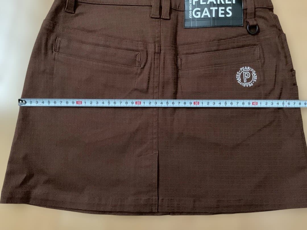 新品　PEARLY GATES ブラウン スカート　サイズ１