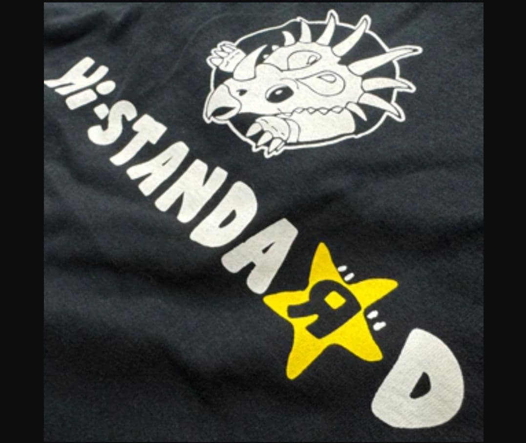 Hi-STANDARD Saurus TEE　黒　L