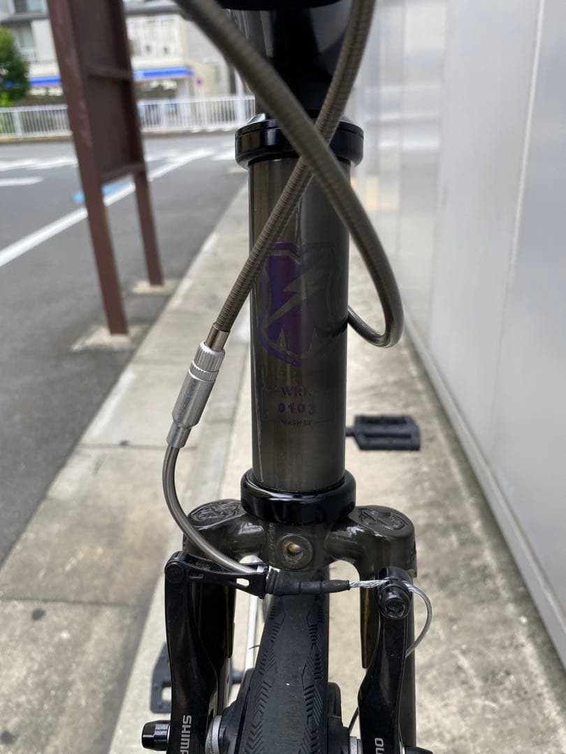 こうすけ Mサイズ mash steel 700c 競輪 ブルーラグ