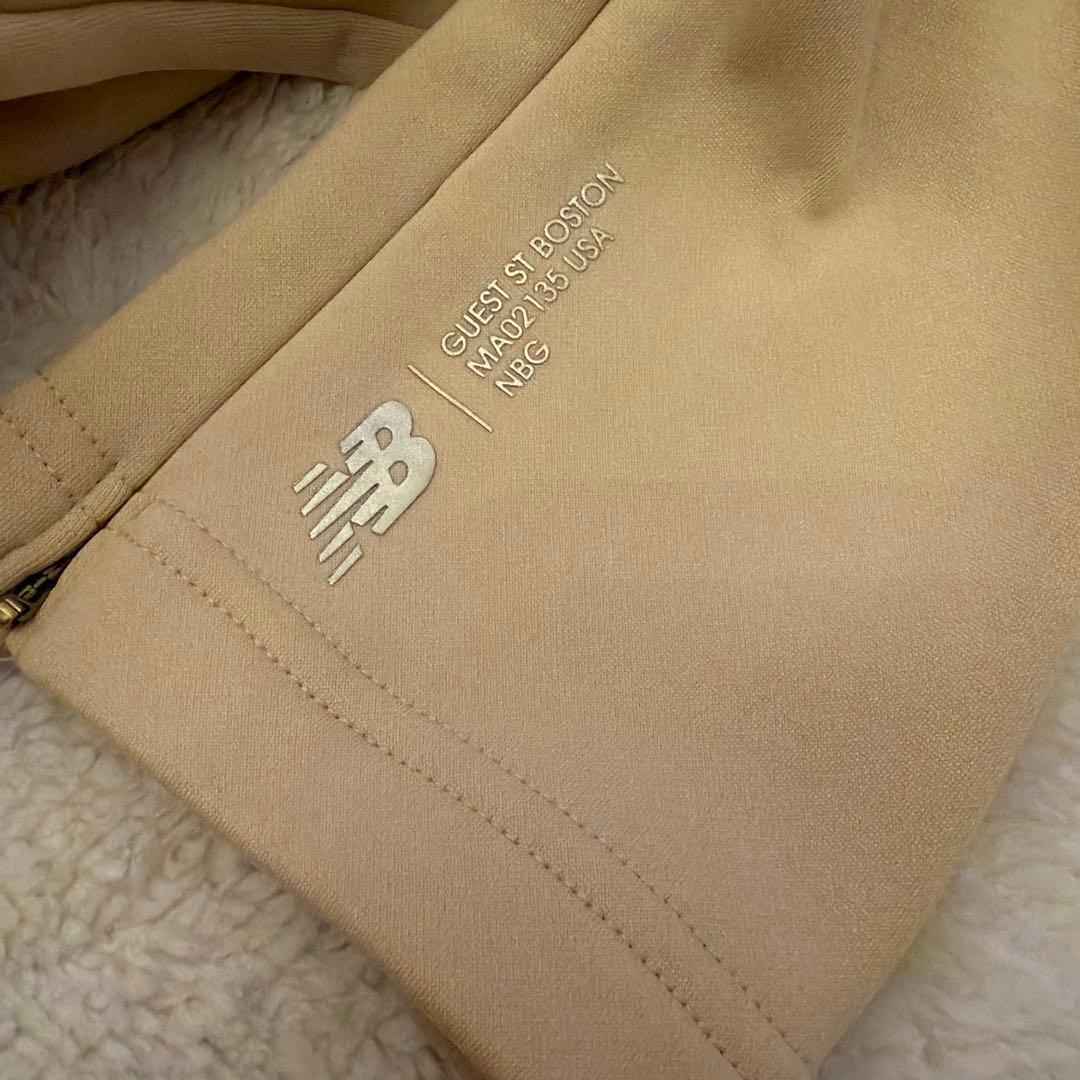 NEW BALANCE GOLF 裏起毛パンツ ベージュ ウエストゴム 新品