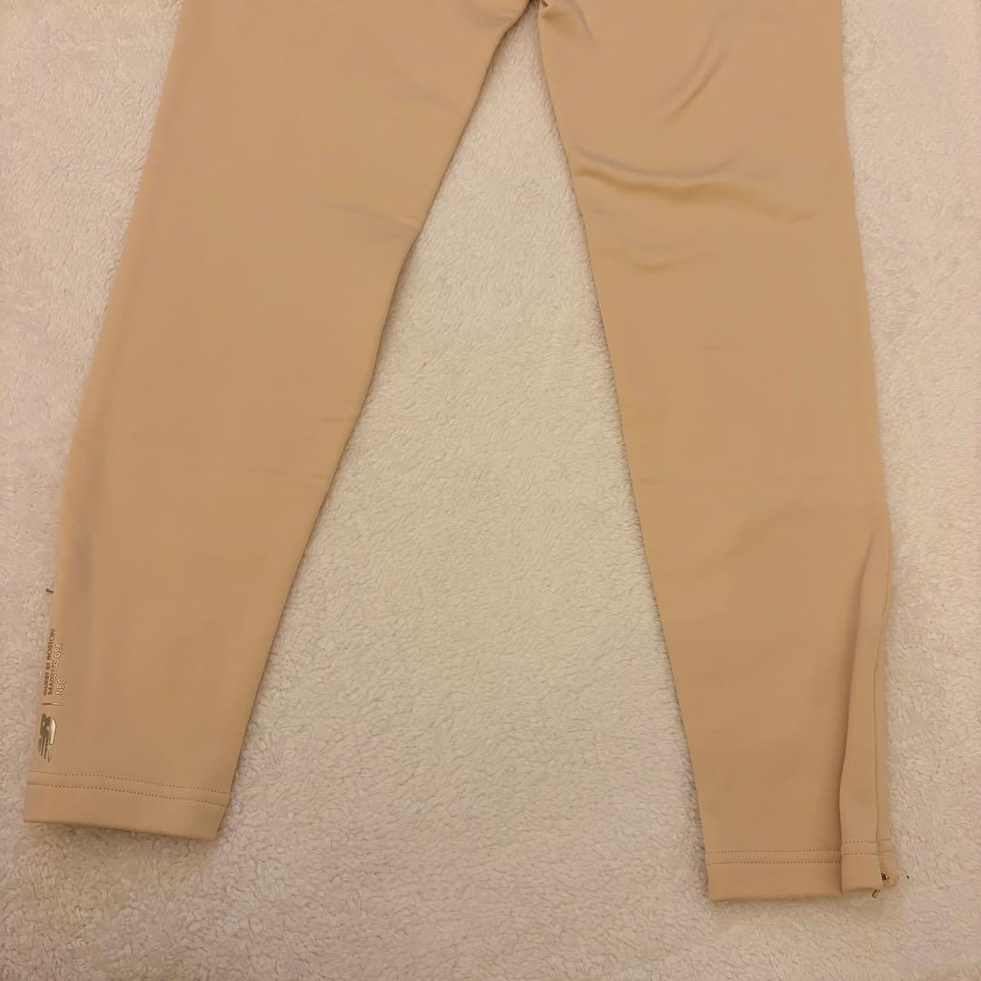 NEW BALANCE GOLF 裏起毛パンツ ベージュ ウエストゴム 新品