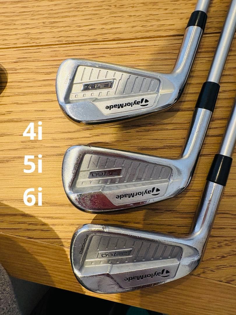 Taylormade P760アイアン 4i〜pw MG3 レフティセット