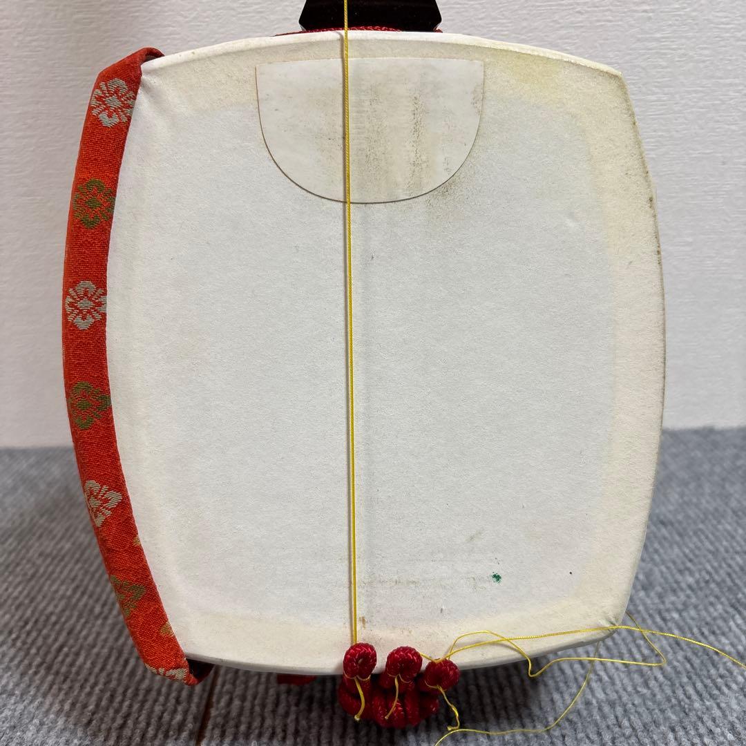 三味線 中棹　人工皮 胴掛け付 皮剥がれ有 和楽器