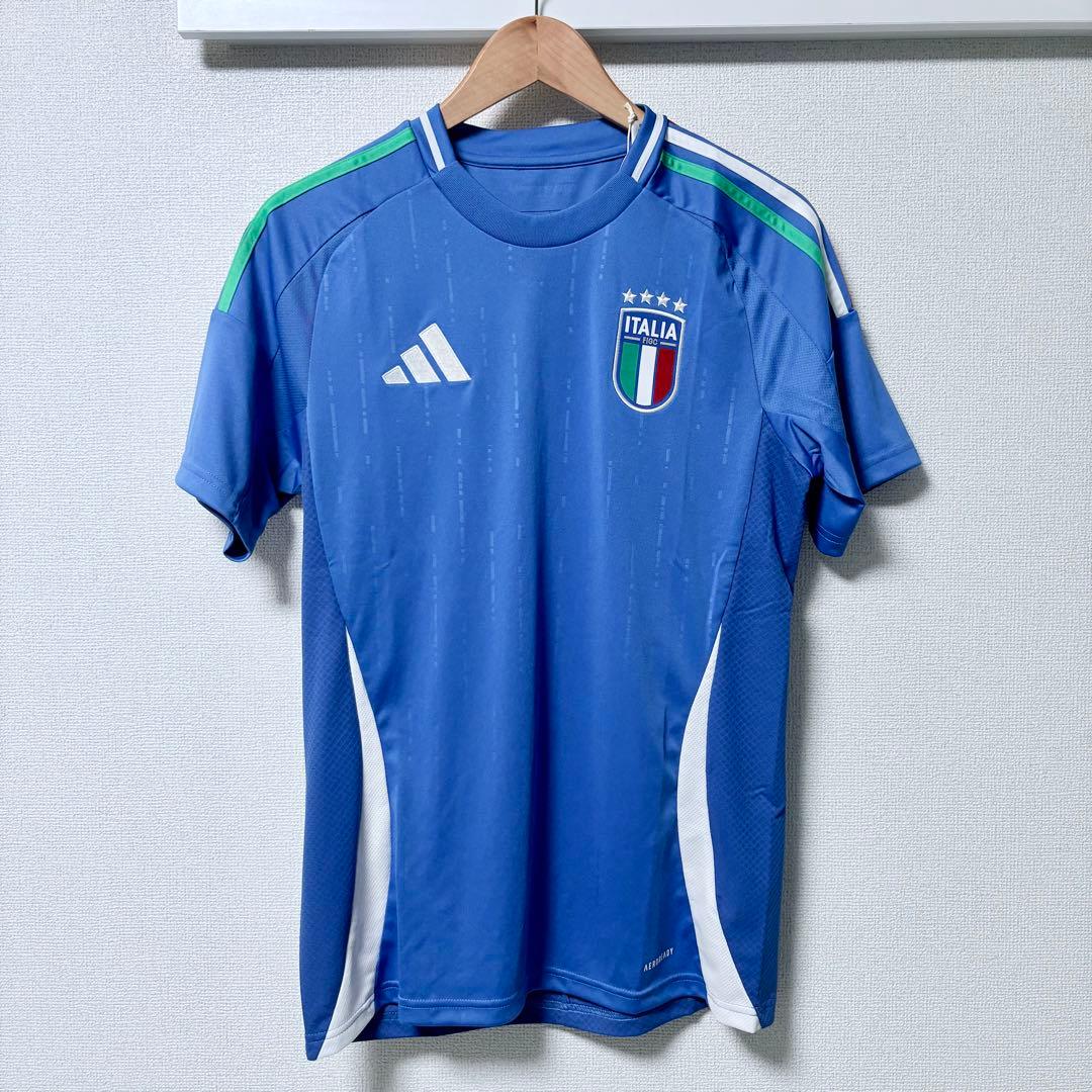 【新品未使用】2024ユーロイタリア代表 adidas ユニフォームMサイズ　青