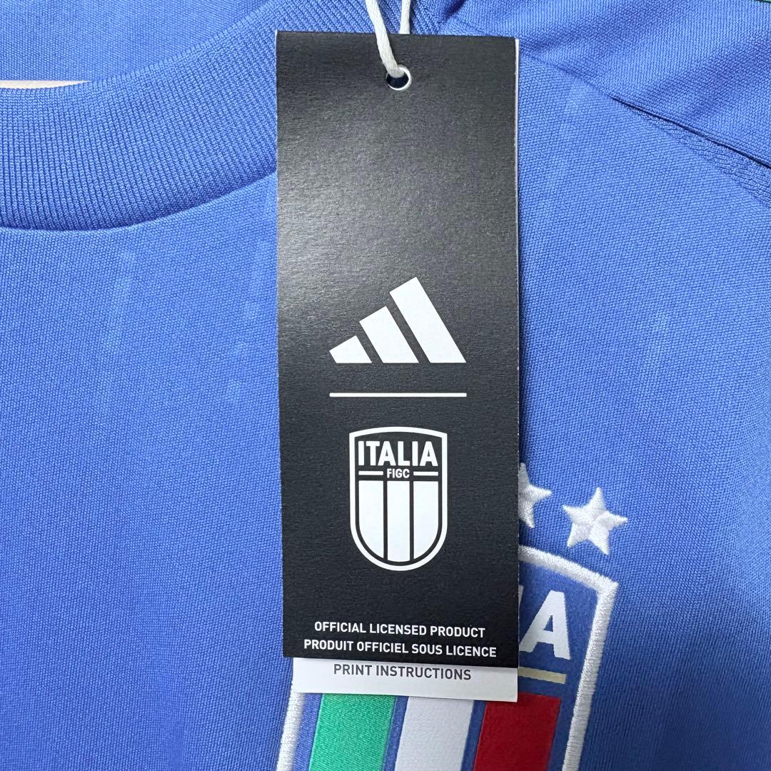 【新品未使用】2024ユーロイタリア代表 adidas ユニフォームMサイズ　青