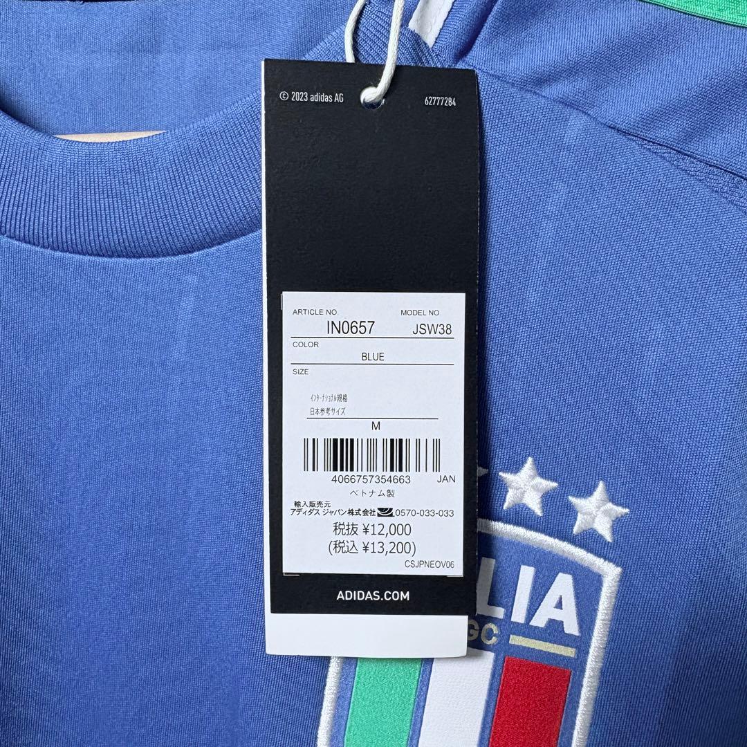 【新品未使用】2024ユーロイタリア代表 adidas ユニフォームMサイズ　青