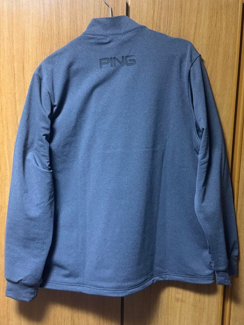 【新品】PING ハーフジップシャツ　ゴルフウェア　ホワイト　LLサイズ