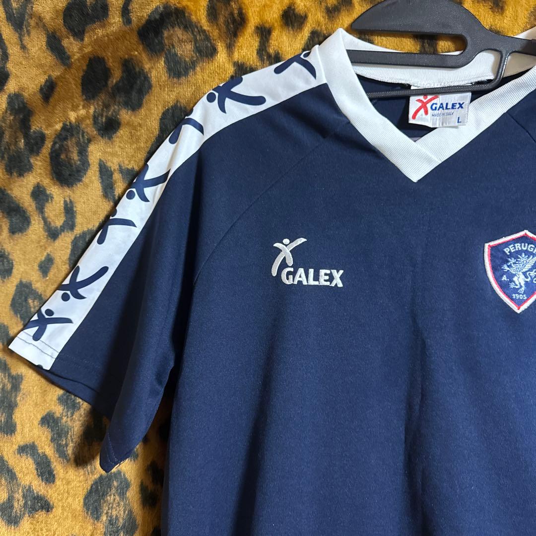 GALEX PERUGIA シャツ ネイビー　サッカー　中田英寿　イタリア