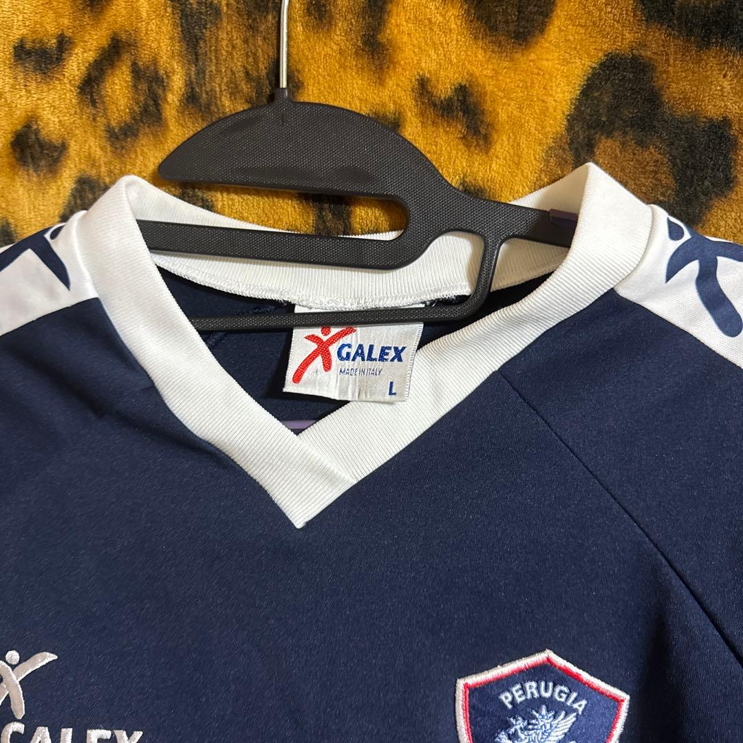 GALEX PERUGIA シャツ ネイビー　サッカー　中田英寿　イタリア