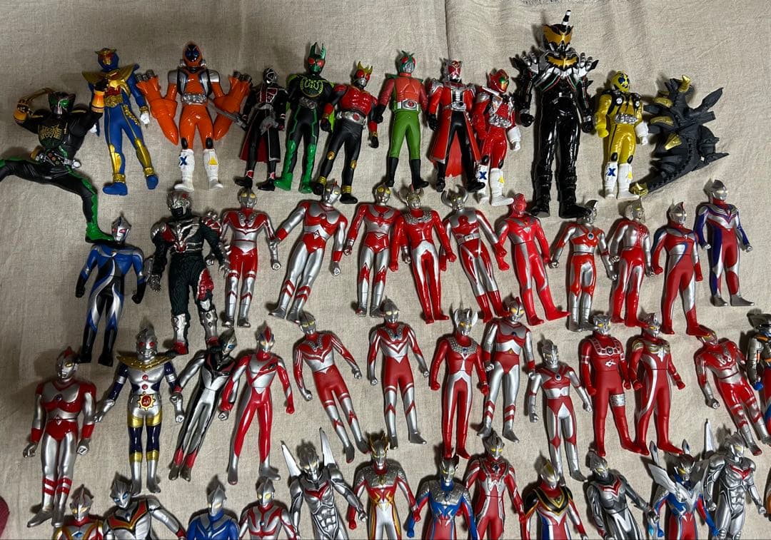 ウルトラマン　ウルトラ怪獣　仮面ライダー　ビッグソフビ　まとめ112体