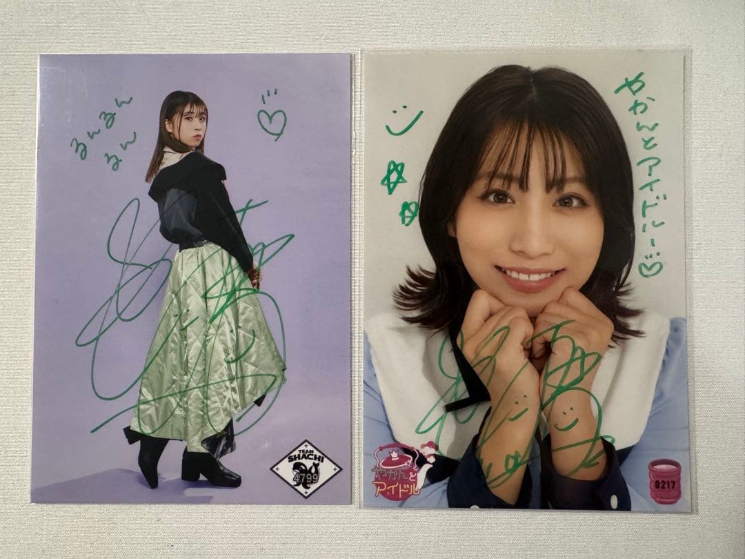 SHACHI 坂本遥奈　生写真　サイン　やかんとアイドル