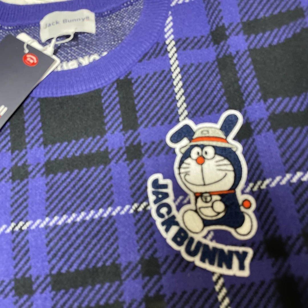 新品ジャックバニードラえもん★ゴルフニットセーターどらえもんJACK BUNNY
