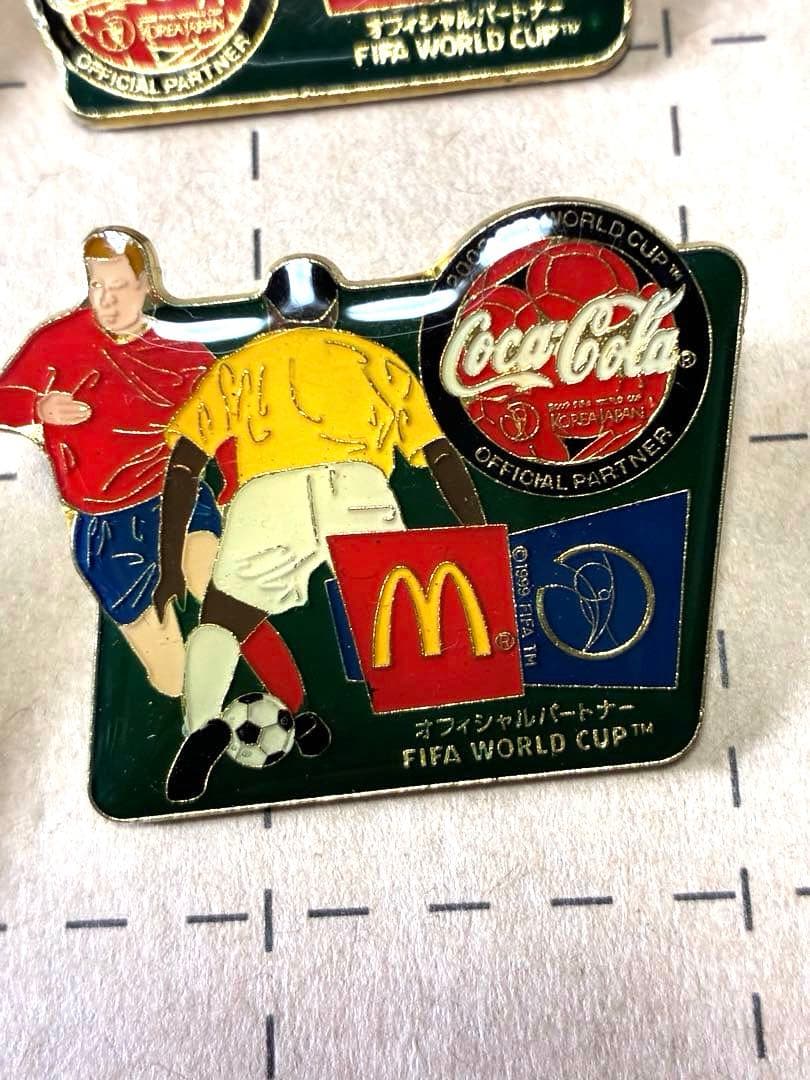 ★美品★☆企業コラボ企画☆FIFAワールドカップ マクドナルド ピンバッジセット