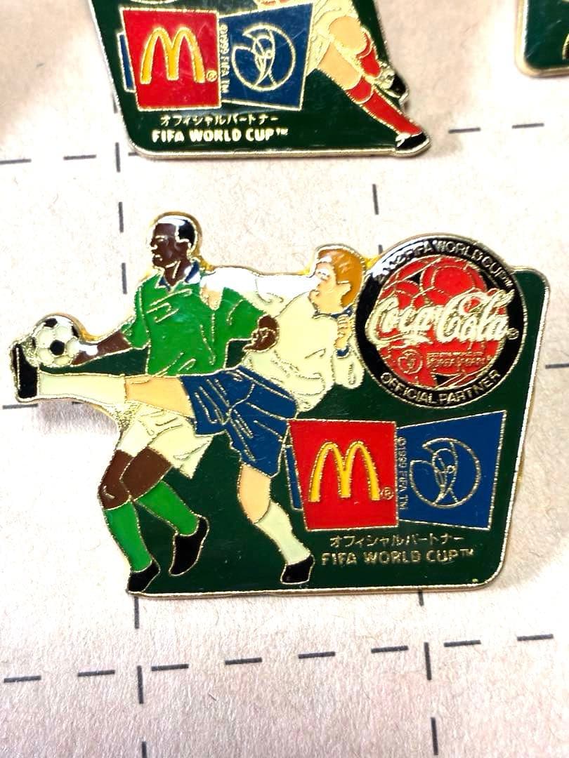 ★美品★☆企業コラボ企画☆FIFAワールドカップ マクドナルド ピンバッジセット