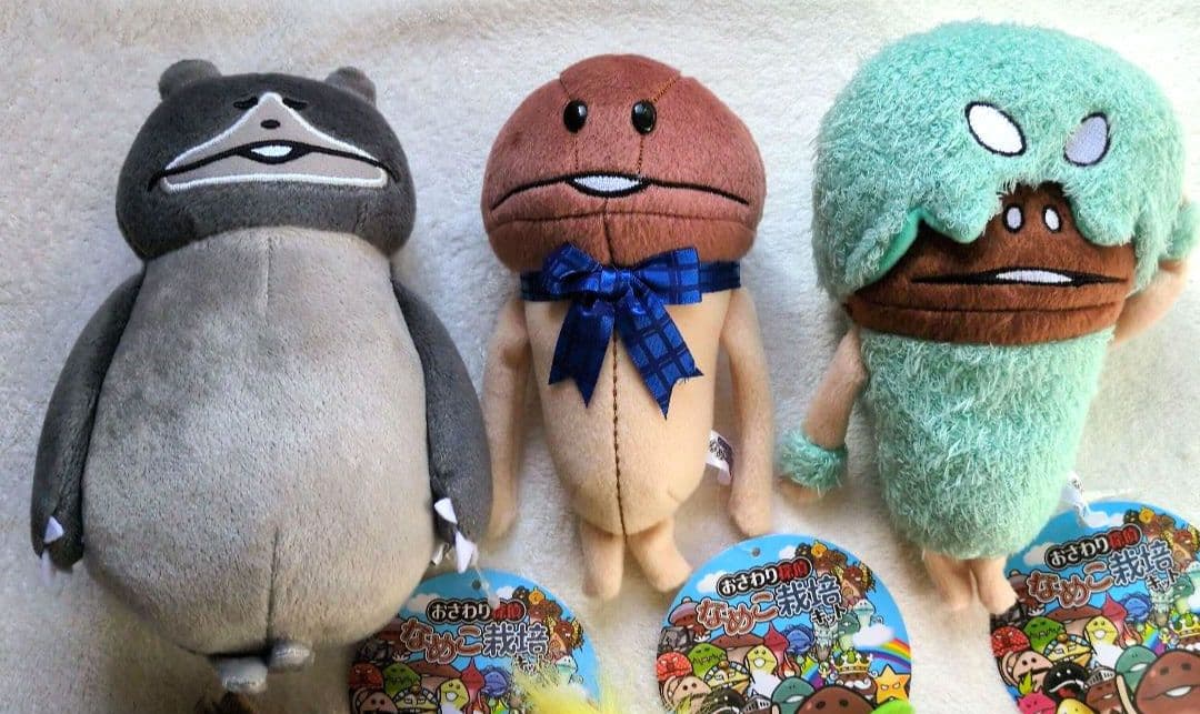 ★新品未使用タグ付き♥なめこ栽培キット★激レアなめこぬいぐるみ6種セット★