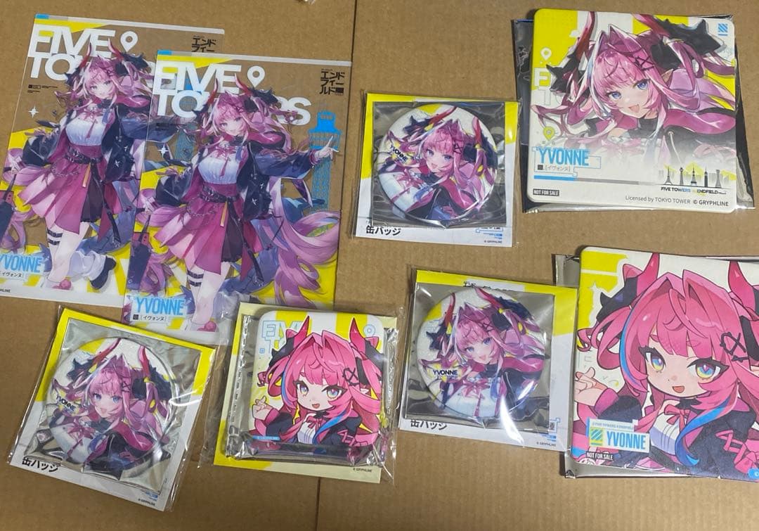 エンドフィールド アークナイツ イヴォンヌ クリアカード 缶バッジ コースター