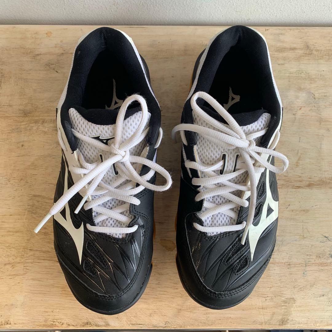 【Mizuno】ミズノ バドミントンシューズ 25cm ウエーブクロー ブラック