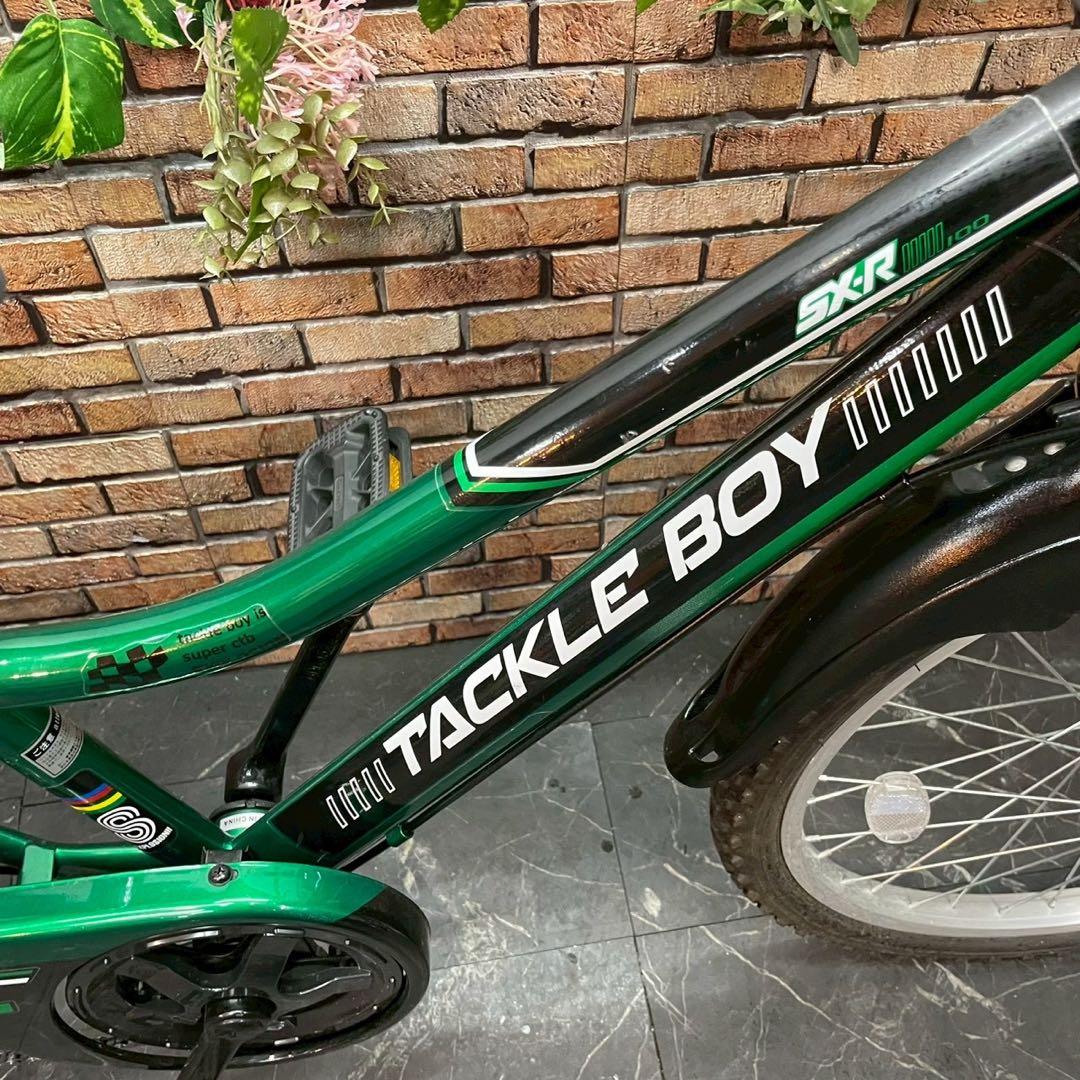 【132】子供用自転車 子供車TACKLE BOY グリーン 22インチ