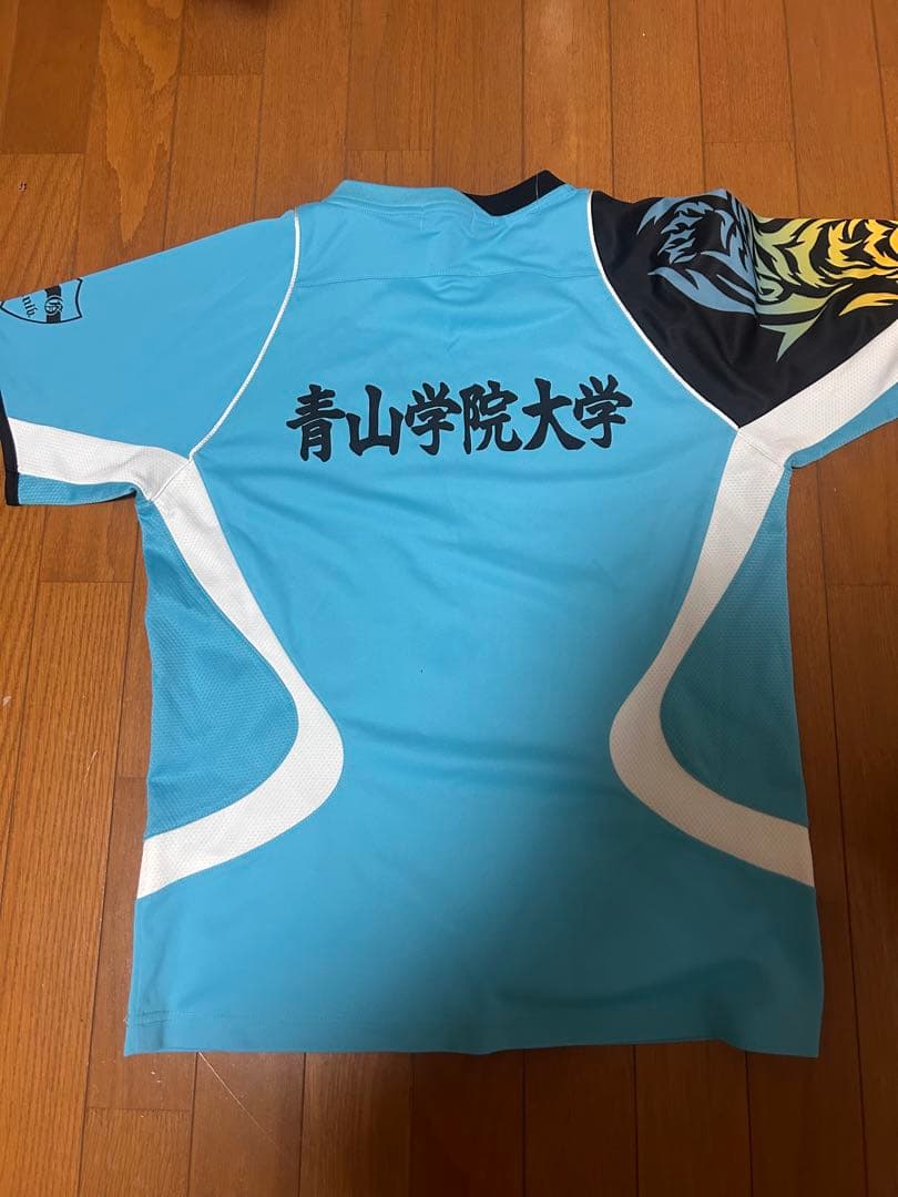 青山学院大学 水色 半袖 ゲームシャツ　Lサイズ