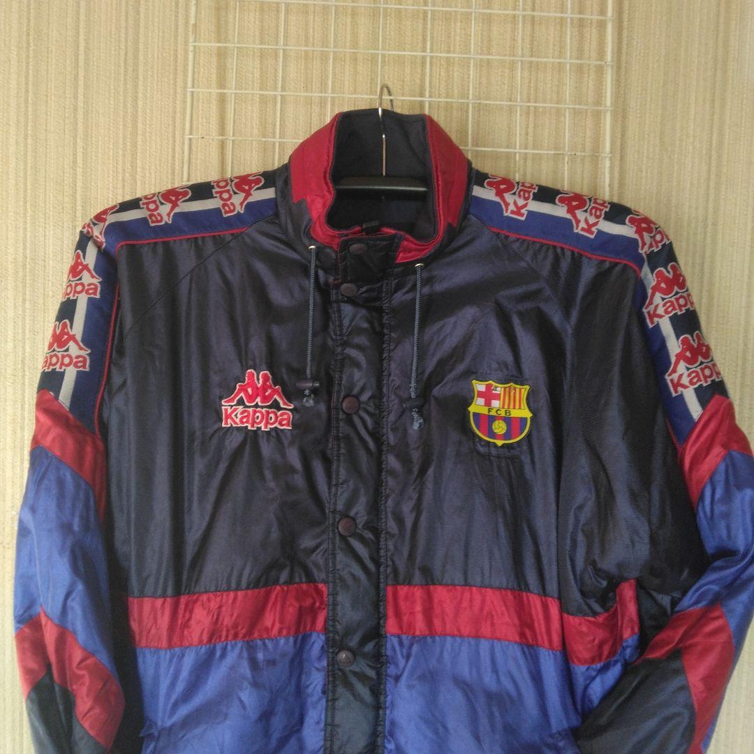 Kappa 95”FC Barcelona ベンチコート ネイビー/レッドXL