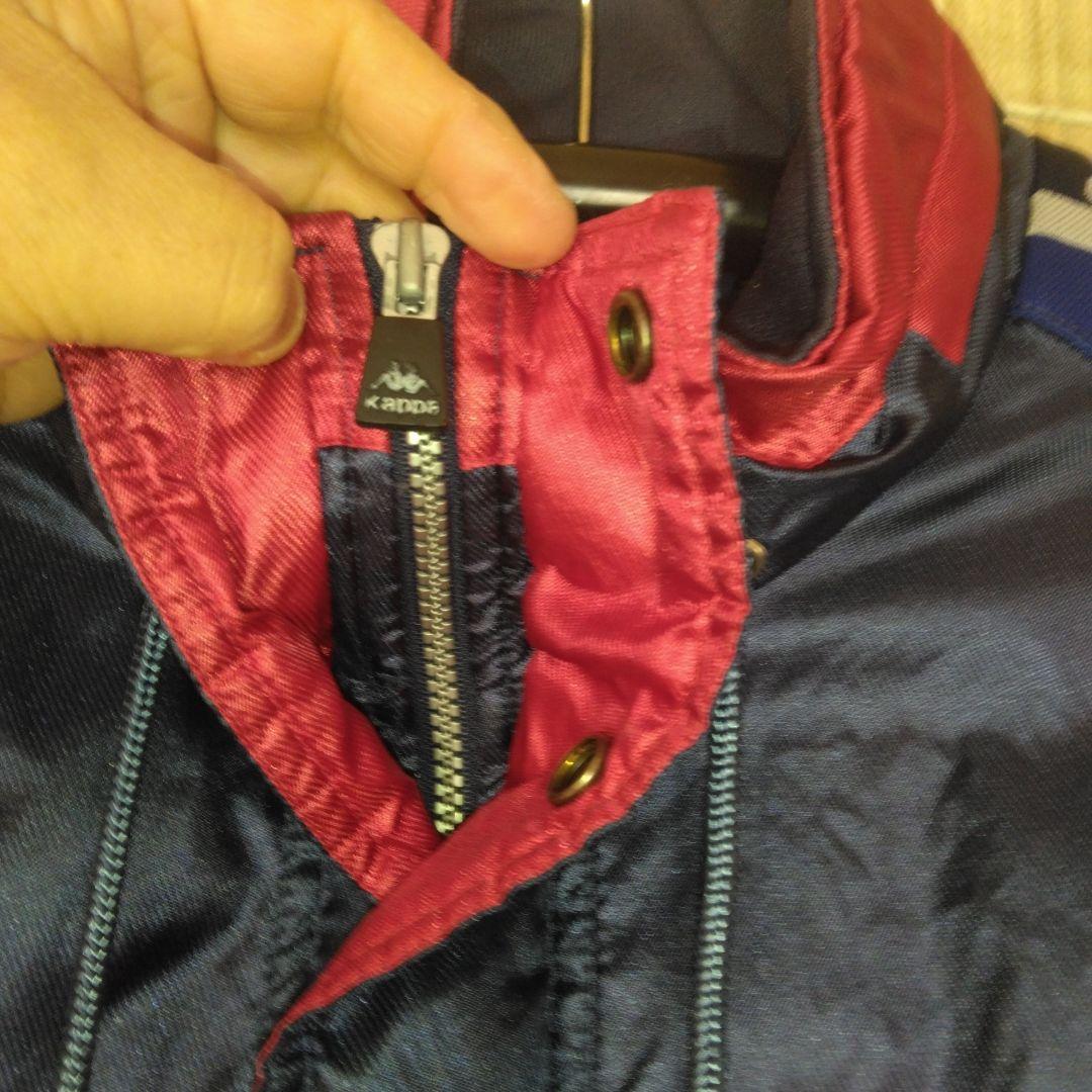 Kappa 95”FC Barcelona ベンチコート ネイビー/レッドXL