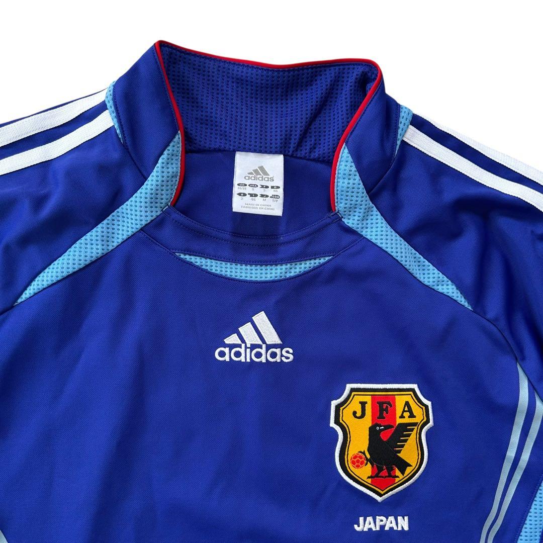 アディダス 日本代表 ゲームシャツ ユニフォーム 青 M 2005年製 サッカー