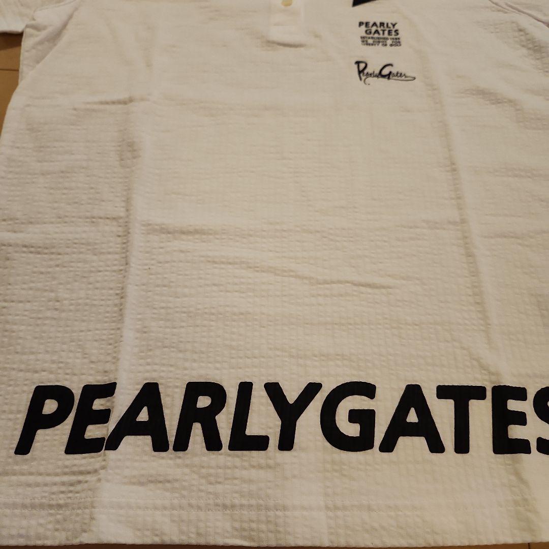 PEARLY GATES ポロシャツ ホワイト　春夏物　パーリーゲイツ