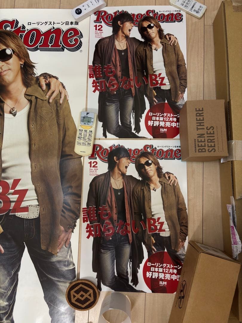B'z Rolling Stone 2009年12月号 ポスター
