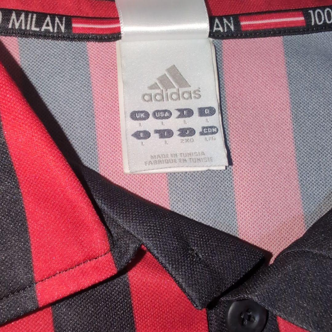 ACミラン　100周年 adidas シャツ L
