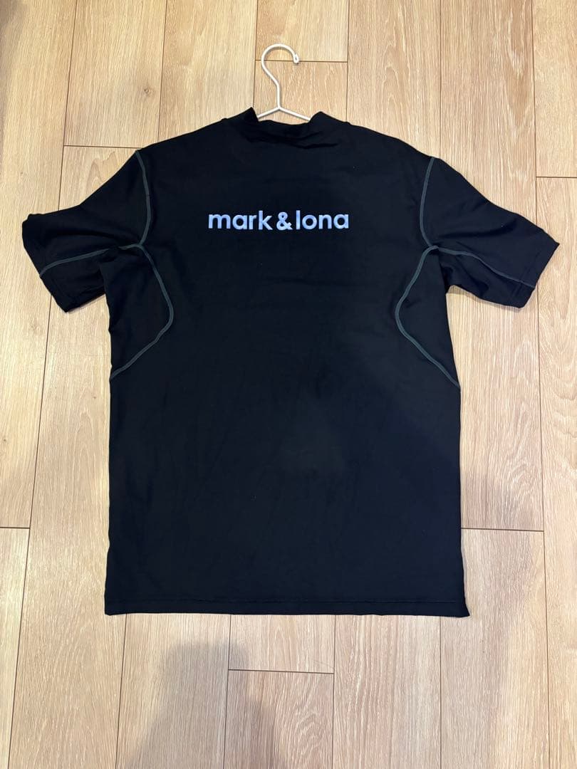 mark&iona ゴルフシャツ ブラック Lサイズ（48）