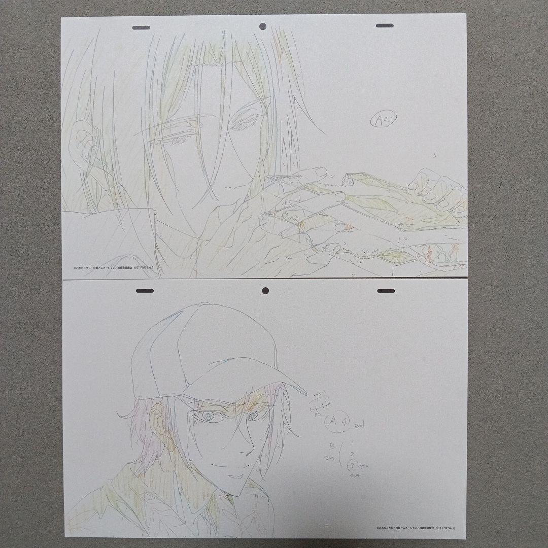 Free! 京アニショップ与薬特典 ミニ複製原画　松岡凛　山崎宗介　青