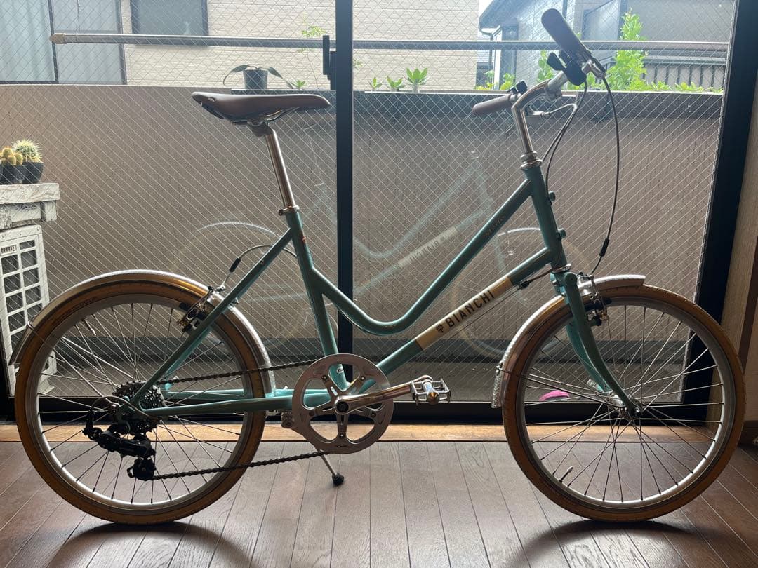 m*2様 BIANCHI merloビアンキ メルロー ミントグリーン 小径自転
